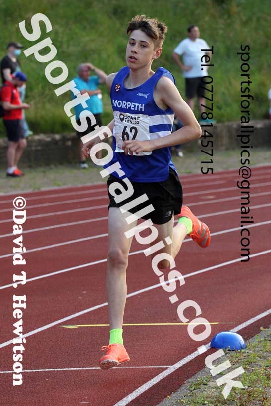1500 metres, 2021 North East Grand Prix 5, Monkton, Wednesday, July 21st. Photo: David T. Hewitson/Sports for All Pics